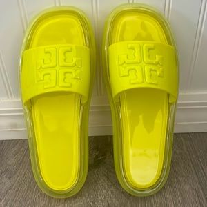 Gently used Tory Burch bubble jelly sandals